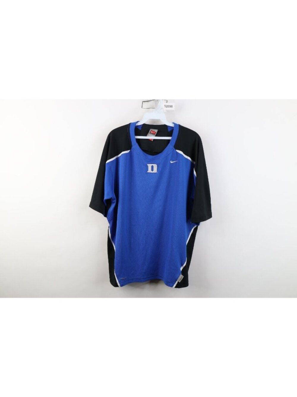 Nike Mens Large Team Issued Duke University Basketball Short Sleeve T-Shirt Blue